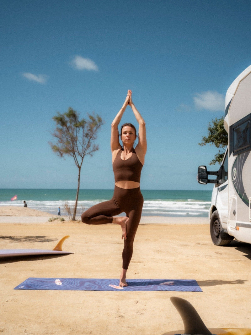 Top do jogi Grace, Chocolate Brown