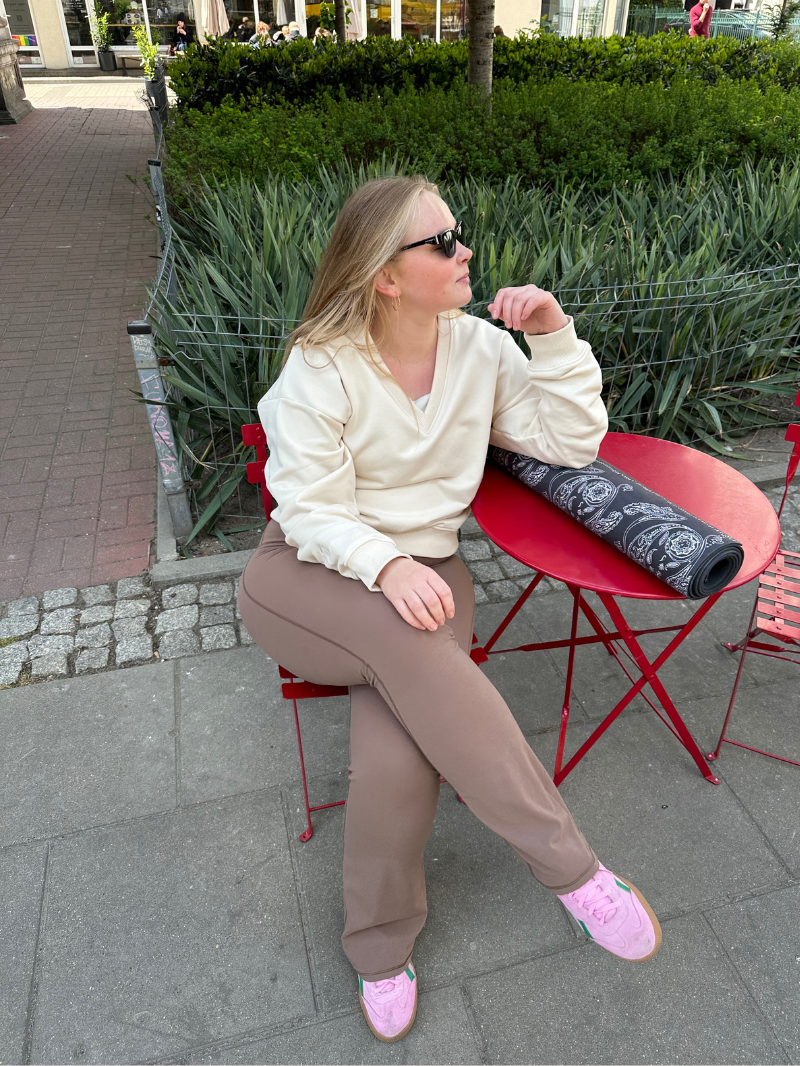 Spodnie Flare, Calm Brown