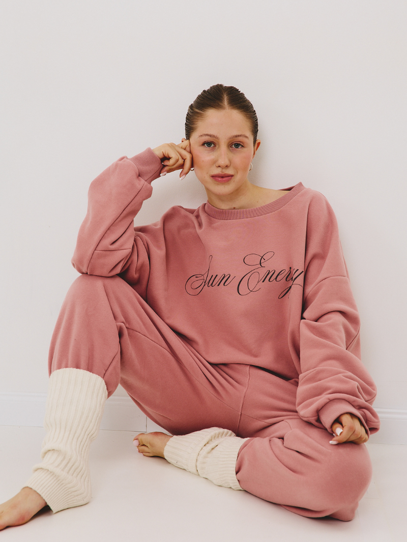 Bluza Oversize Forme, Dusty Blush Sun Energy