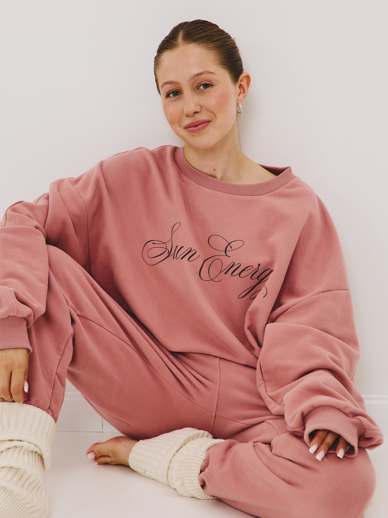 Bluza Oversize Forme, Dusty Blush Sun Energy