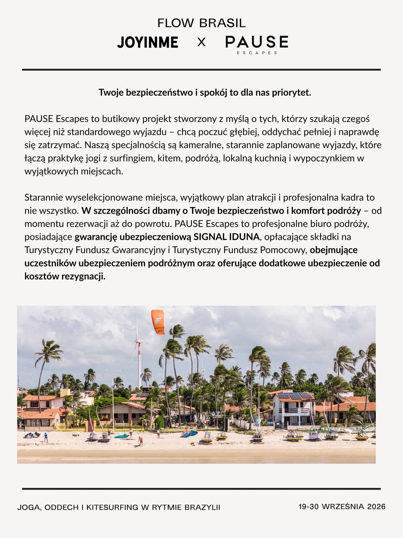 FLOW BRASIL z JOYINME x PAUSE Escapes