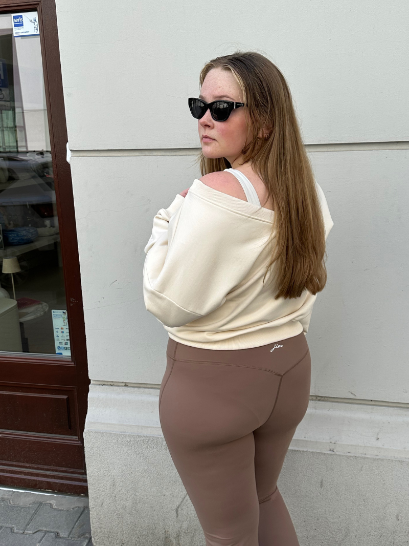 Spodnie Flare, Calm Brown