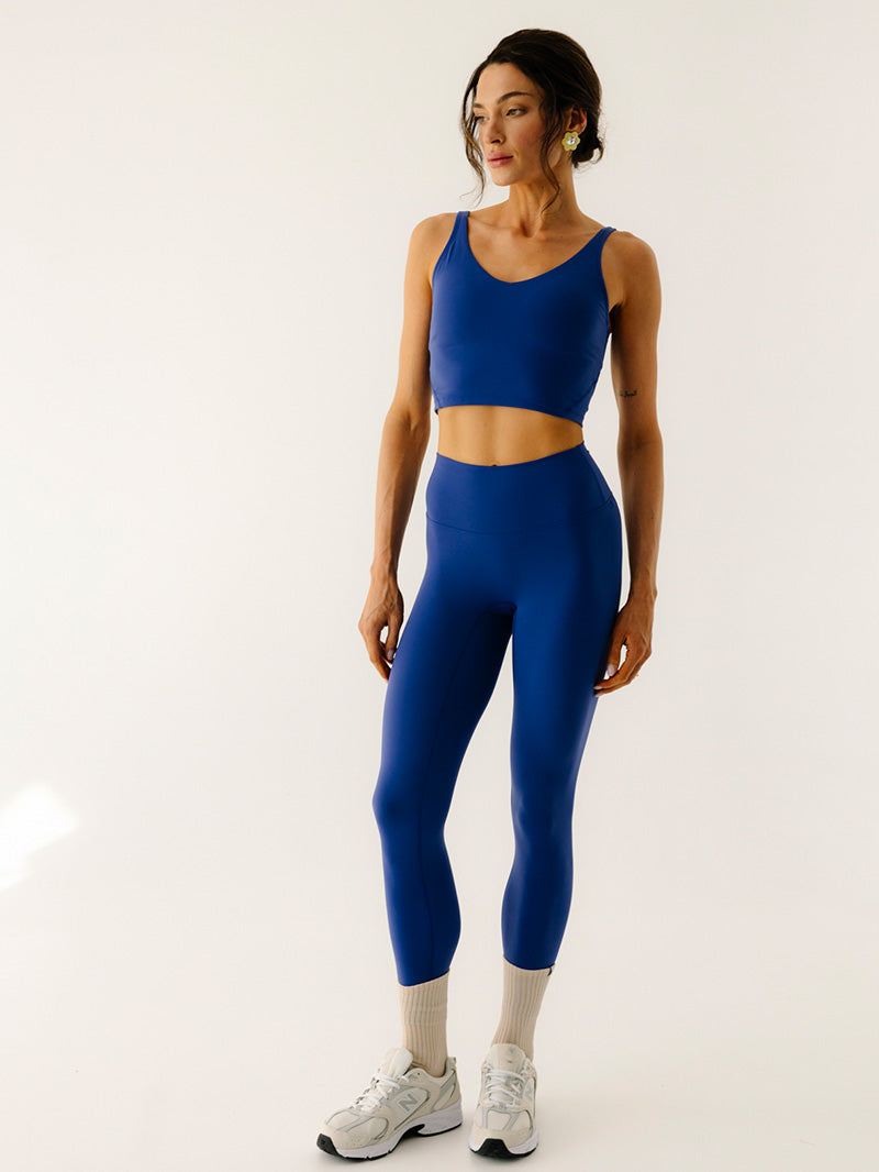 Legginsy do jogi 7/8, Oneness, ease™, Cobalt