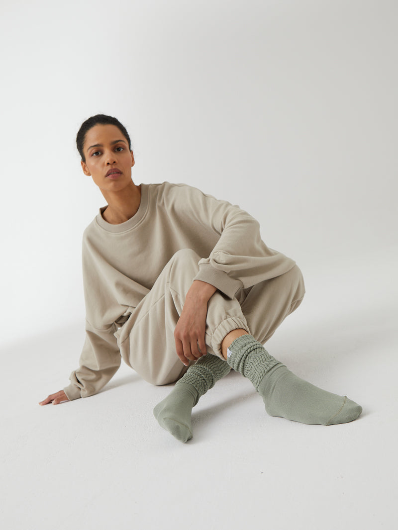 Miękkie, szałwiowe bawełniane skarpetki damskie