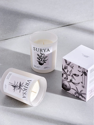 naturalna sojowa świeca do medytacji Surya