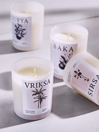 naturalna sojowa świeca do medytacji Vriksa